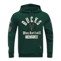 NBA MILWAUKEE BUCKS MODERN ORIGINALS MEN'S FLC PO HOODIE (FOREST GREEN)