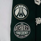 NBA MILWAUKEE BUCKS MODERN ORIGINALS MEN'S FLC PO HOODIE (FOREST GREEN)