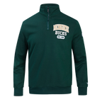 NBA MILWAUKEE BUCKS CITY ARCH MEN'S FLC 1/4 ZIP (FOREST GREEN)