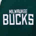 NBA MILWAUKEE BUCKS CITY ARCH MEN'S FLC 1/4 ZIP (FOREST GREEN)
