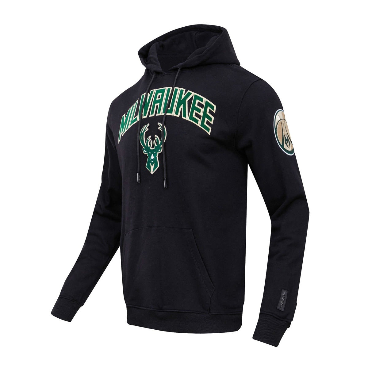 Sweat à capuche NBA Milwaukee Bucks Classic Po pour homme (noir)