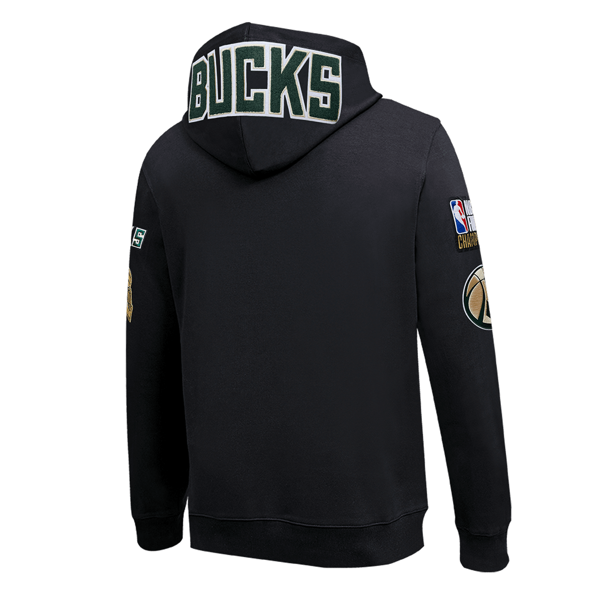 Sweat à capuche NBA Milwaukee Bucks Finals 2021 Pro Team pour homme (noir)