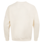 NBA MILWAUKEE BUCKS NEUTRAL MEN'S DROP SHOULDER FLC CREWNECK (EGGSHELL)