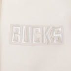 NBA MILWAUKEE BUCKS NEUTRAL MEN'S DROP SHOULDER FLC CREWNECK (EGGSHELL)