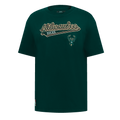 NBA MILWAUKEE BUCKS SCRIPT TAIL WOMEN'S BOYFRIEND TEE (FOREST GREEN)