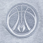 NBA MILWAUKEE BUCKS REVERSE FRENCH TERRY WOMEN'S SINGLE JERSEY BOXY TEE (DARK HEATHER GRAY)