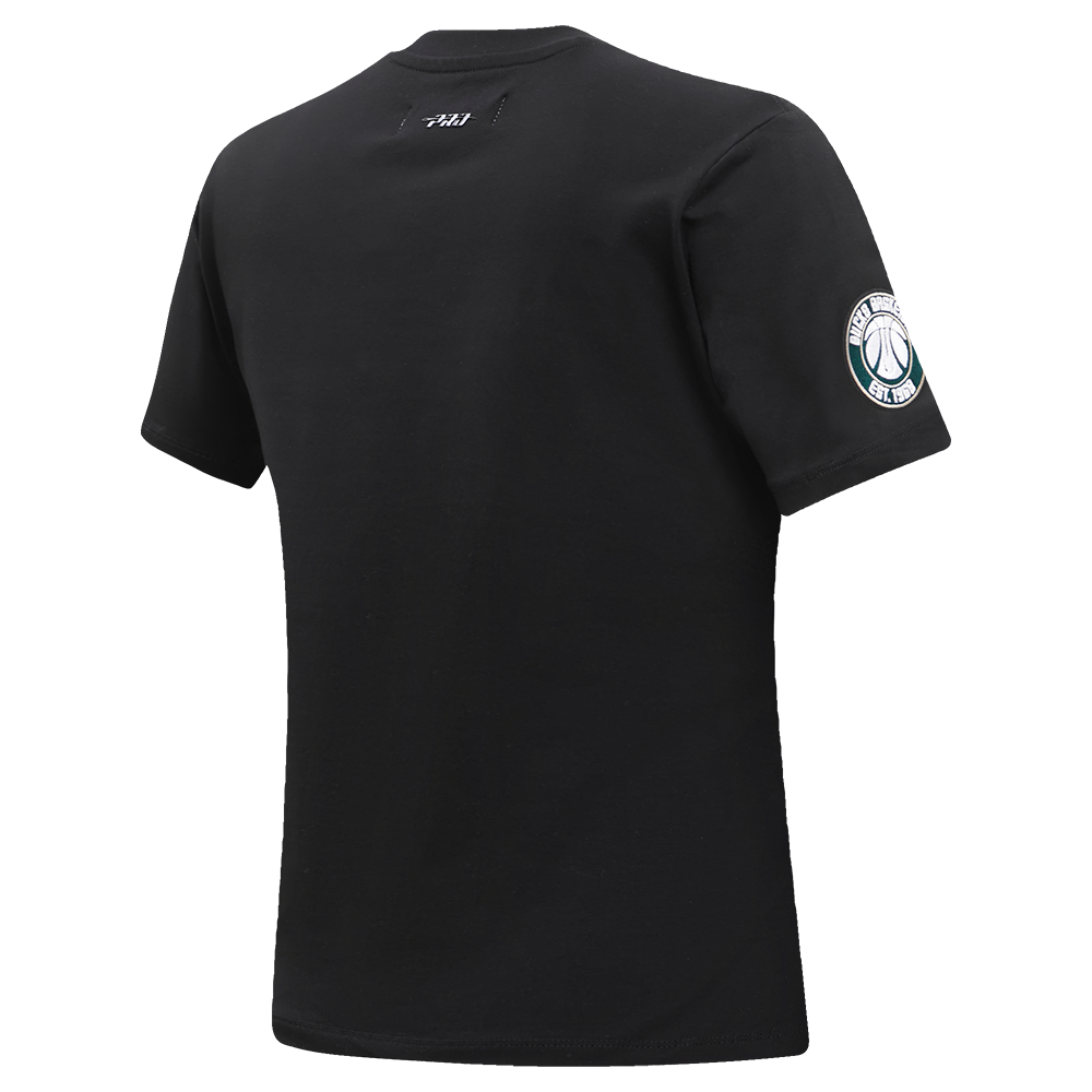 NBA MILWAUKEE BUCKS CLASSIC T-SHIRT AJUSTÉ À MANCHES COURTES POUR FEMME (NOIR)