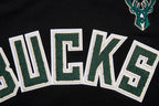 NBA MILWAUKEE BUCKS CLASSIC T-SHIRT AJUSTÉ À MANCHES COURTES POUR FEMME (NOIR)