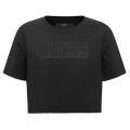 NBA MILWAUKEE BUCKS NEUTRAL T-SHIRT À COUPE CARRÉE POUR FEMME (NOIR)