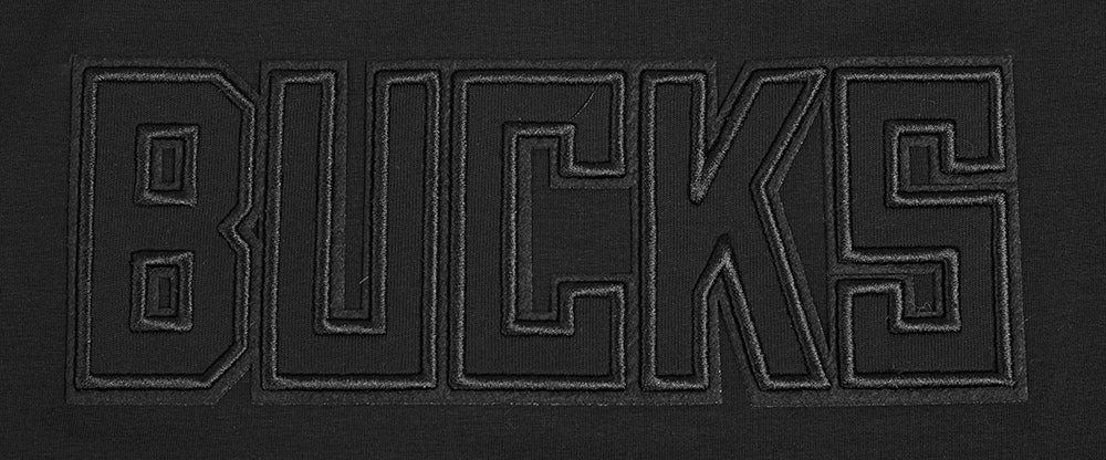 NBA MILWAUKEE BUCKS NEUTRAL T-SHIRT À COUPE CARRÉE POUR FEMME (NOIR)