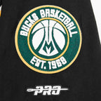 NBA MILWAUKEE BUCKS CLASSIC T-SHIRT EN JERSEY SIMPLE POUR GARÇON JUNIOR (NOIR)