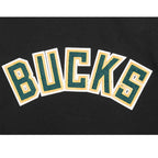 NBA MILWAUKEE BUCKS CLASSIC T-SHIRT EN JERSEY SIMPLE POUR GARÇON JUNIOR (NOIR)