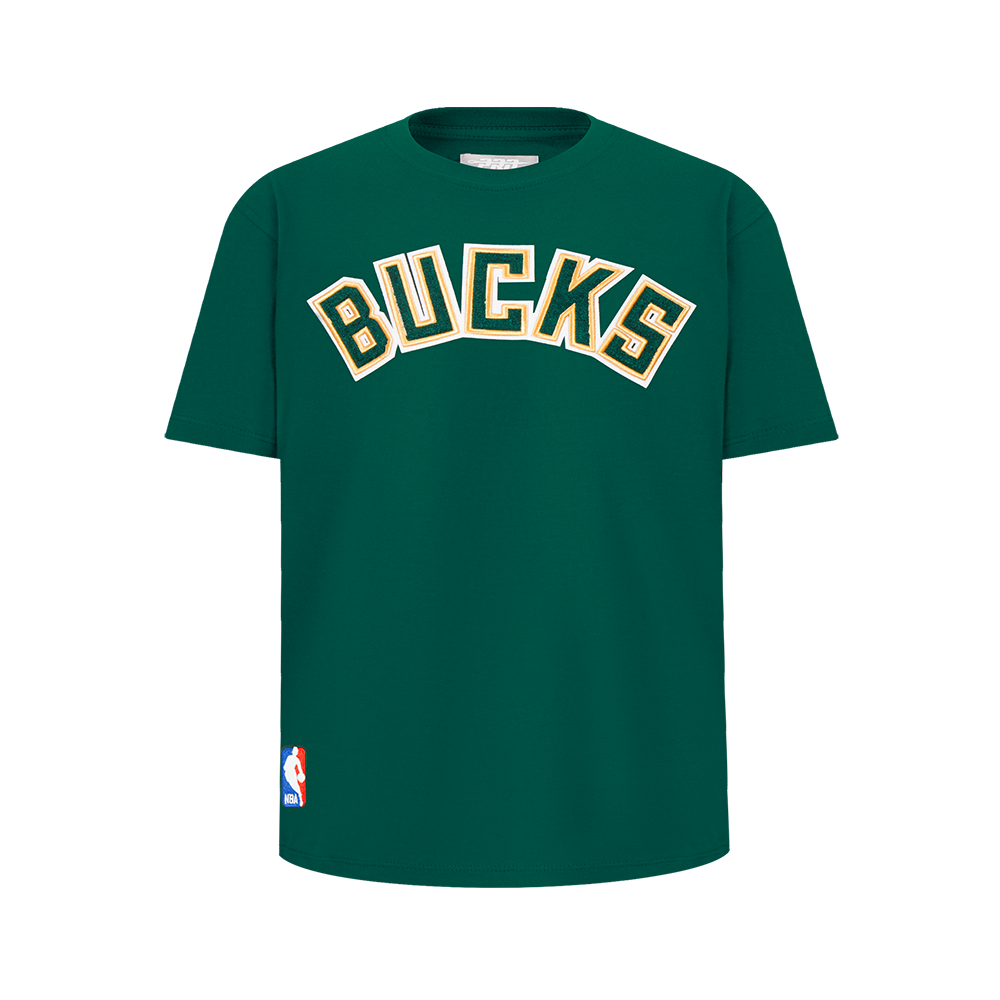 NBA MILWAUKEE BUCKS CLASSIC BIG BOY'S SJ TEE (FOREST GREEN)