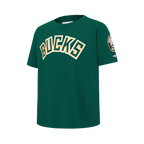 NBA MILWAUKEE BUCKS CLASSIC BIG BOY'S SJ TEE (FOREST GREEN)