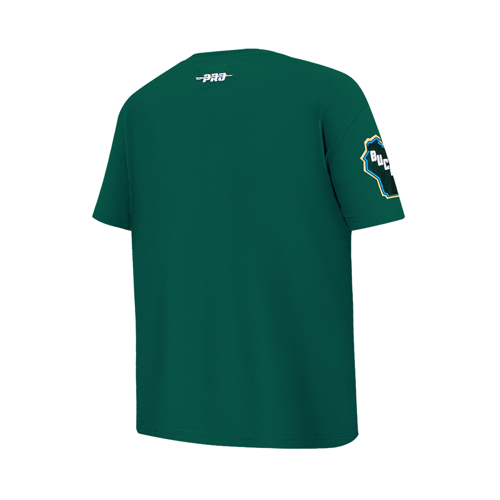 NBA MILWAUKEE BUCKS CLASSIC BIG BOY'S SJ TEE (FOREST GREEN)