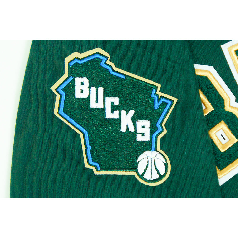 NBA MILWAUKEE BUCKS CLASSIC BIG BOY'S SJ TEE (FOREST GREEN)