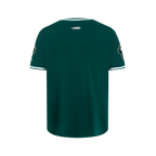 NBA MILWAUKEE BUCKS CLASSIC BIG BOY'S SS STRIPED RIB TEE (FOREST GREEN)