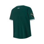 NBA MILWAUKEE BUCKS CLASSIC BIG BOY'S SS STRIPED RIB TEE (FOREST GREEN)