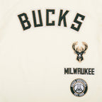 NBA MILWAUKEE BUCKS RETRO CLASSIC BIG BOY'S SS TAPING TEE (EGGSHELL/ BLACK)