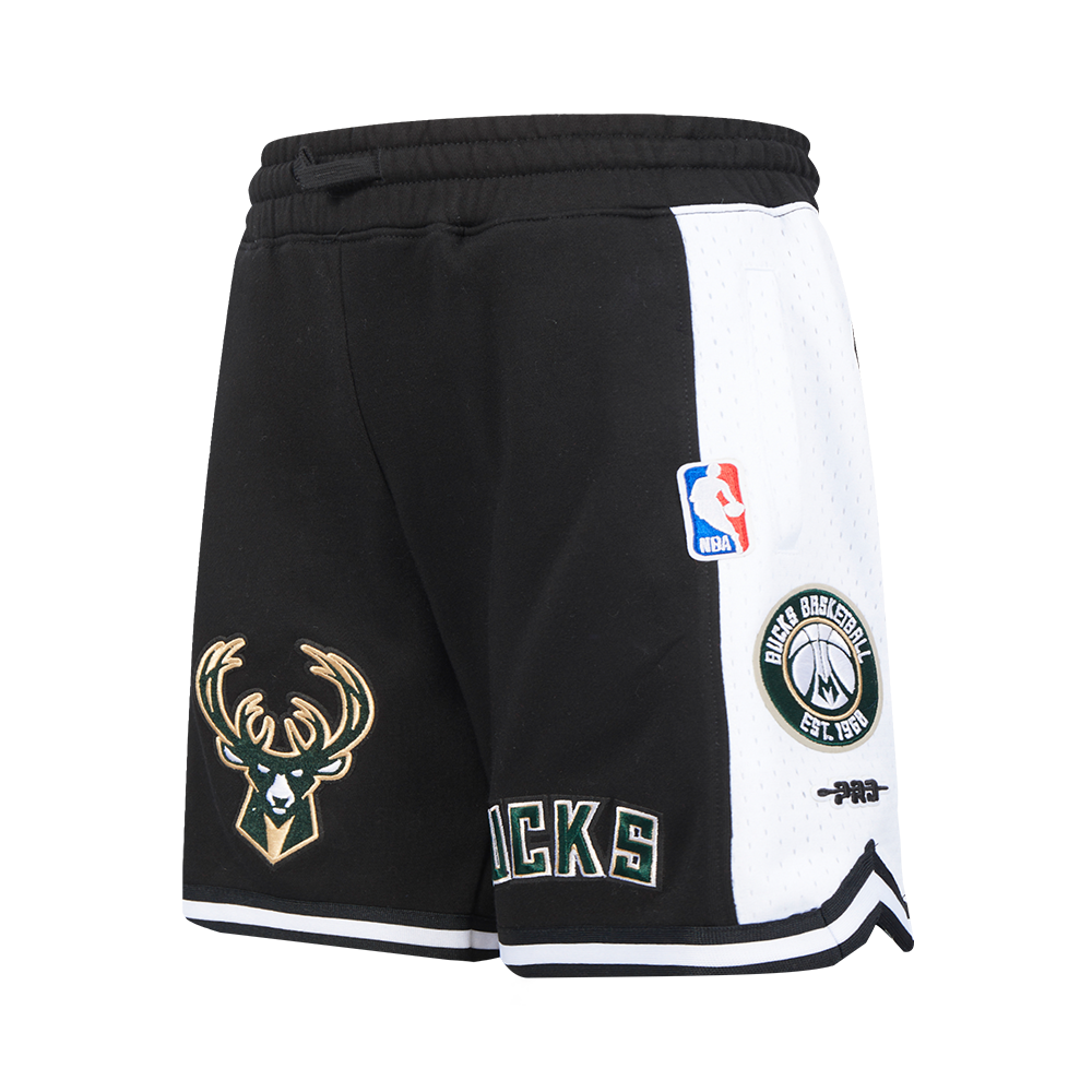 NBA MILWAUKEE BUCKS RETRO CLASSIC BIG BOY'S FLC 2.0 SHORT (BLACK)