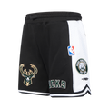 NBA MILWAUKEE BUCKS RETRO CLASSIC BIG BOY'S FLC 2.0 SHORT (BLACK)