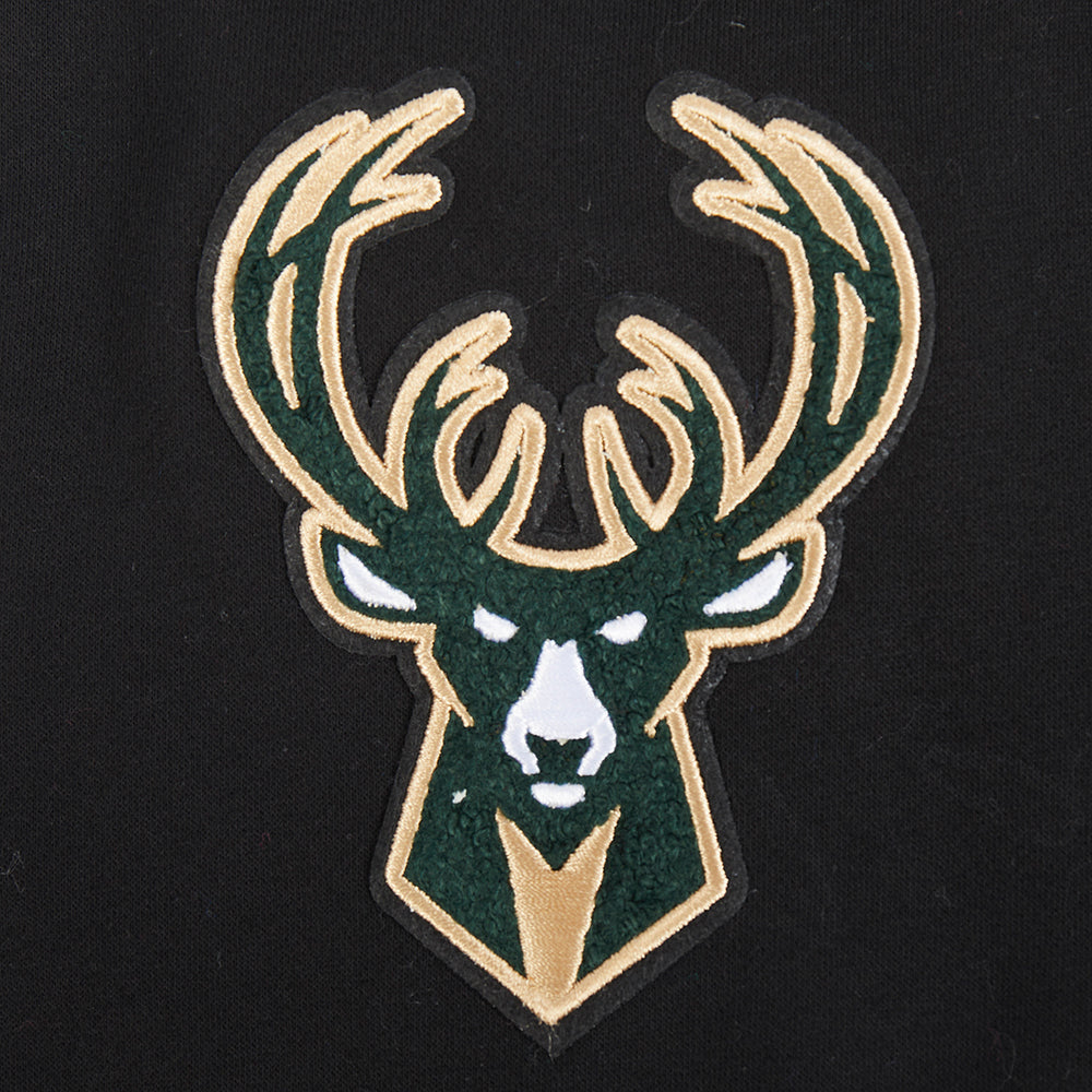 NBA MILWAUKEE BUCKS RETRO CLASSIC BIG BOY'S FLC 2.0 SHORT (BLACK)