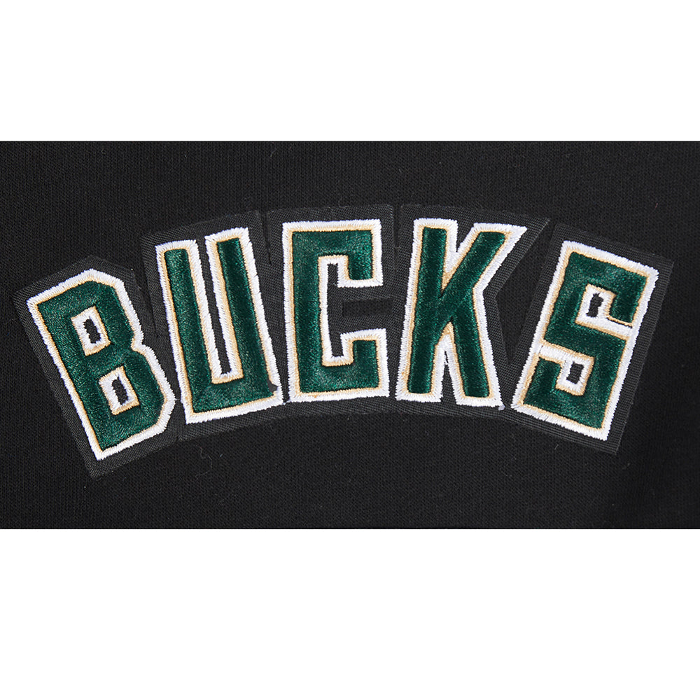 NBA MILWAUKEE BUCKS RETRO CLASSIC BIG BOY'S FLC 2.0 SHORT (BLACK)