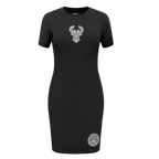 NBA MILWAUKEE BUCKS REVERSE FRENCH TERRY ROBE MOULANTE POUR FEMME (NOIR)