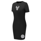 NBA MILWAUKEE BUCKS REVERSE FRENCH TERRY ROBE MOULANTE POUR FEMME (NOIR)
