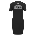 NBA MILWAUKEE BUCKS REVERSE FRENCH TERRY ROBE MOULANTE POUR FEMME (NOIR)