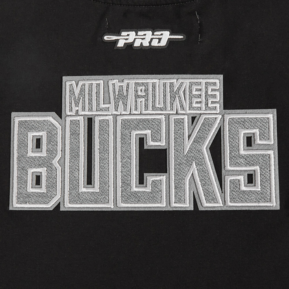 NBA MILWAUKEE BUCKS REVERSE FRENCH TERRY ROBE MOULANTE POUR FEMME (NOIR)