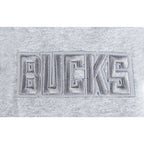 NBA MILWAUKEE BUCKS NEUTRAL BIG BOY'S FLC PO HOODIE (DARK HEATHER GRAY)