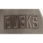 NBA MILWAUKEE BUCKS NEUTRAL BIG BOY'S FLC PO HOODIE (DARK TAUPE)