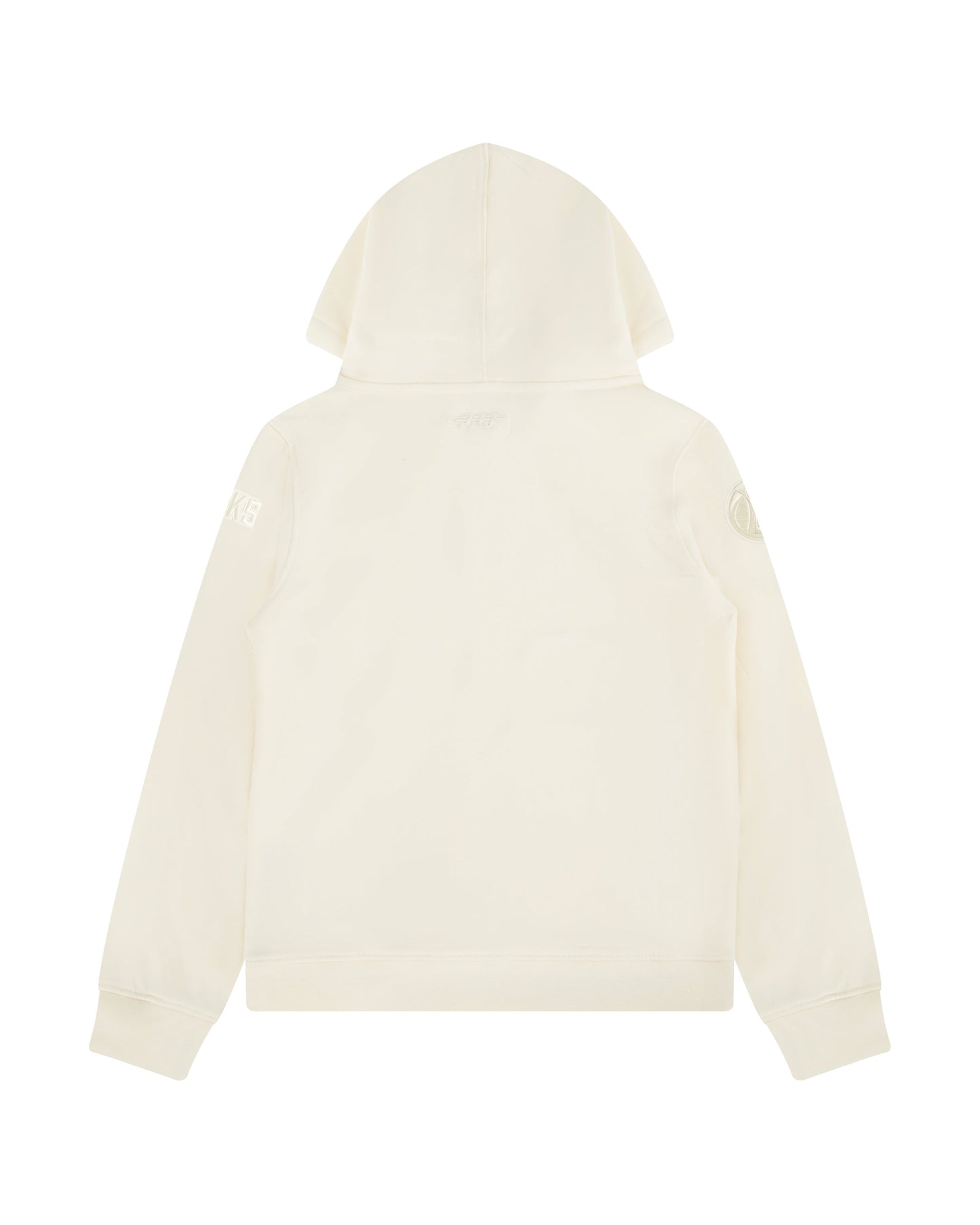 NBA MILWAUKEE BUCKS NEUTRAL BIG BOYS FLEECE PULLOVER HOODIE (EGGSHELL)