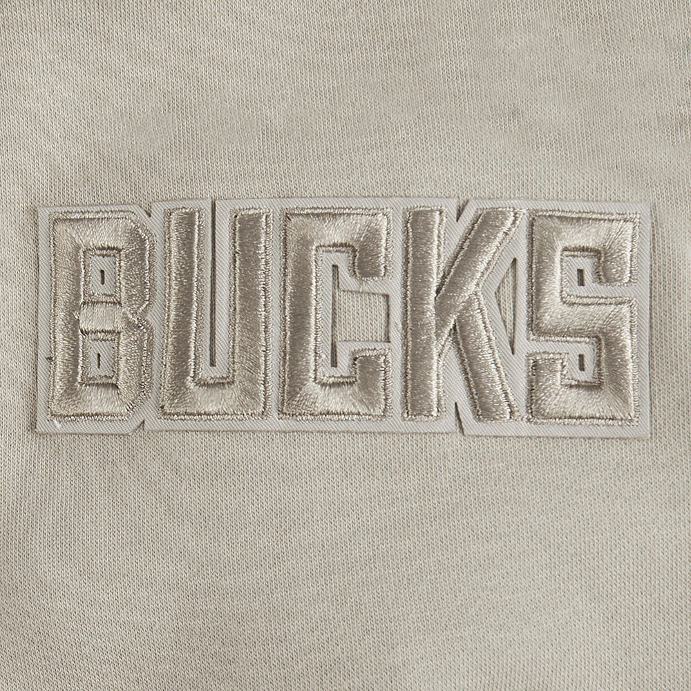 NBA MILWAUKEE BUCKS NEUTRAL CHANDAIL À CAPUCHON EN MOLLETON POUR GARÇON JUNIOR (TAUPE)