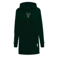 NBA MILWAUKEE BUCKS CLASSIC WOMEN'S HOODIE DRESS (FOREST GREEN)