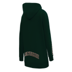NBA MILWAUKEE BUCKS CLASSIC WOMEN'S HOODIE DRESS (FOREST GREEN)