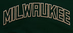 NBA MILWAUKEE BUCKS CLASSIC WOMEN'S HOODIE DRESS (FOREST GREEN)