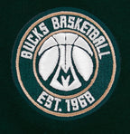 NBA MILWAUKEE BUCKS CLASSIC WOMEN'S HOODIE DRESS (FOREST GREEN)