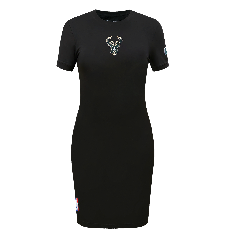 NBA MILWAUKEE BUCKS CLASSIC ROBE MOULANTE POUR FEMME (NOIR)