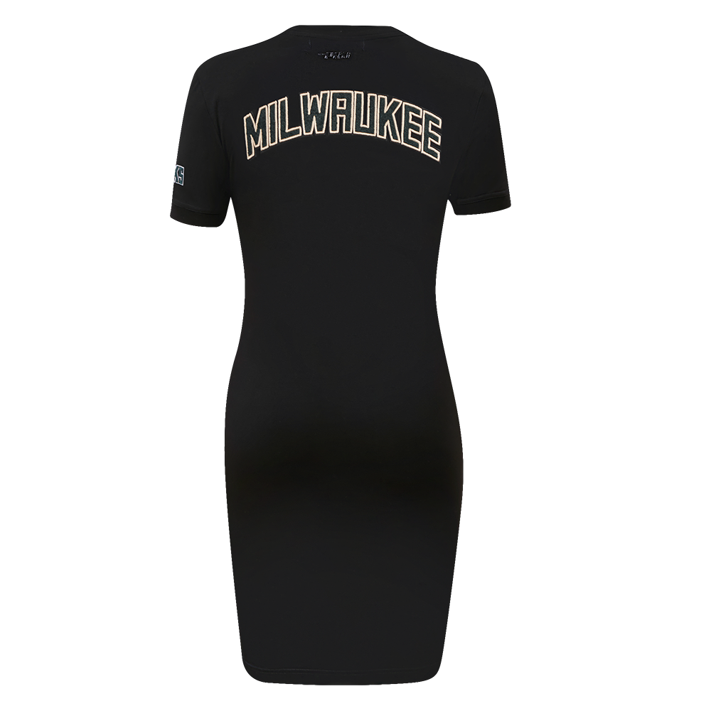 NBA MILWAUKEE BUCKS CLASSIC ROBE MOULANTE POUR FEMME (NOIR)