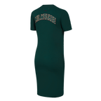 NBA MILWAUKEE BUCKS CLASSIC WOMEN'S BODYCON DRESS (FOREST GREEN)