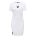 NBA MILWAUKEE BUCKS CLASSIC ROBE MOULANTE POUR FEMME (BLANC)