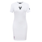 NBA MILWAUKEE BUCKS CLASSIC ROBE MOULANTE POUR FEMME (BLANC)