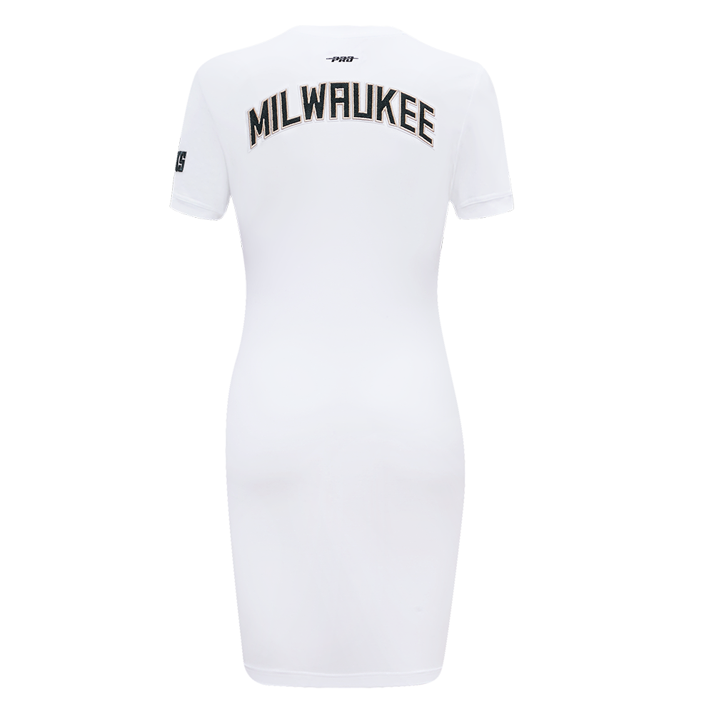 NBA MILWAUKEE BUCKS CLASSIC ROBE MOULANTE POUR FEMME (BLANC)