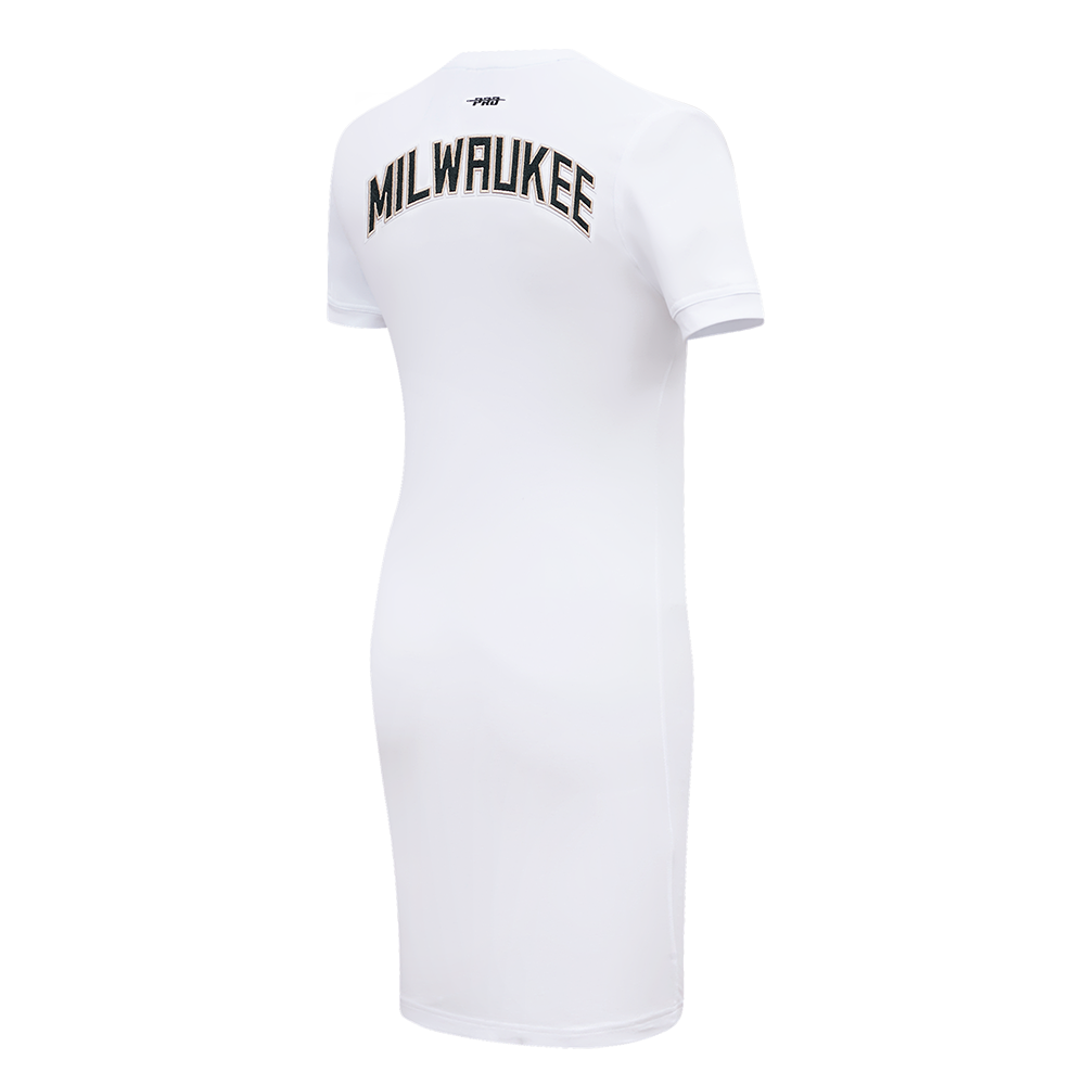 NBA MILWAUKEE BUCKS CLASSIC ROBE MOULANTE POUR FEMME (BLANC)