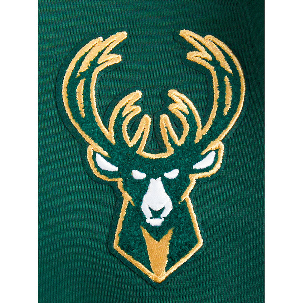 NBA MILWAUKEE BUCKS CLASSIC VESTE D'ENTRAÎNEMENT POUR GARÇON JUNIOR (VERT FORÊT)