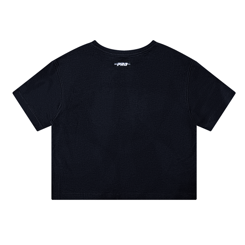 NBA MILWAUKEE BUCKS RETRO CLASSIC BIG GIRLS SHORT SLEEVE BOXY TEE (BLACK)