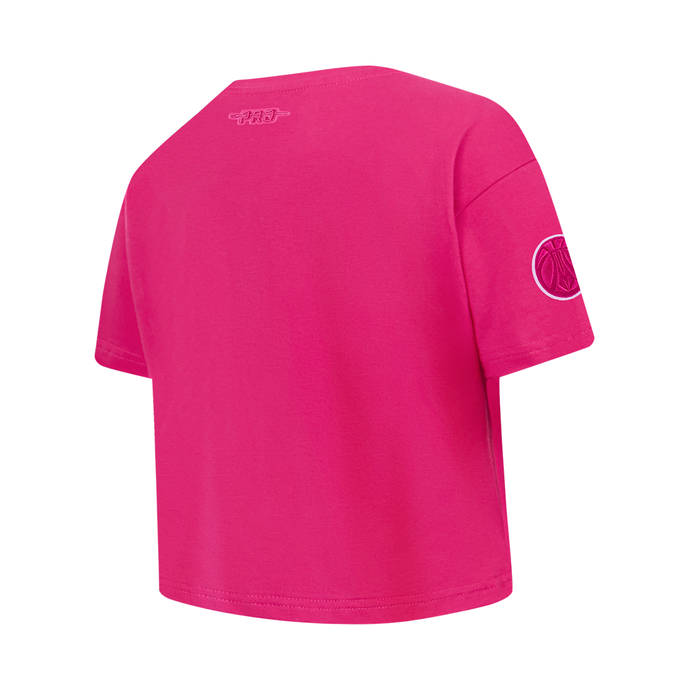 NBA MILWAUKEE BUCKS TRIPLE PINK BIG GIRL'S SS BOXY TEE (BEETROOT PURPLE)