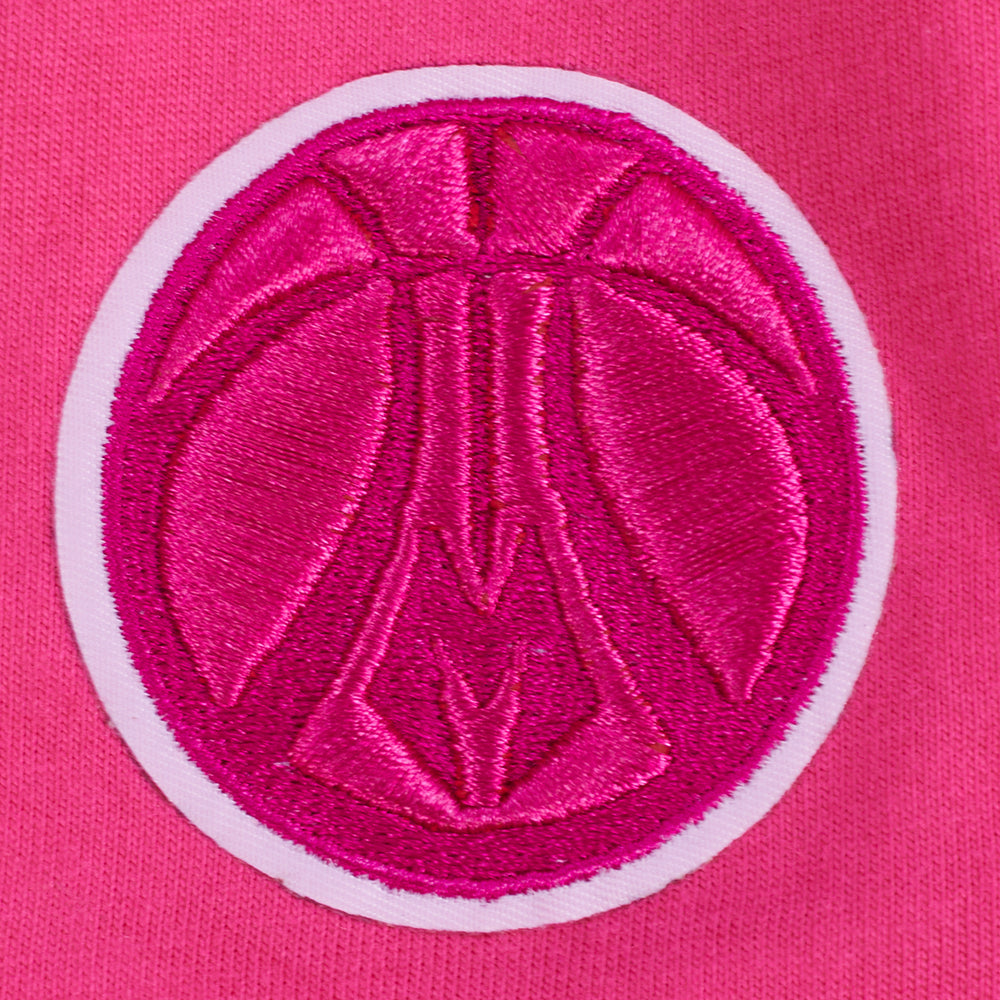 NBA MILWAUKEE BUCKS TRIPLE PINK BIG GIRL'S SS BOXY TEE (BEETROOT PURPLE)